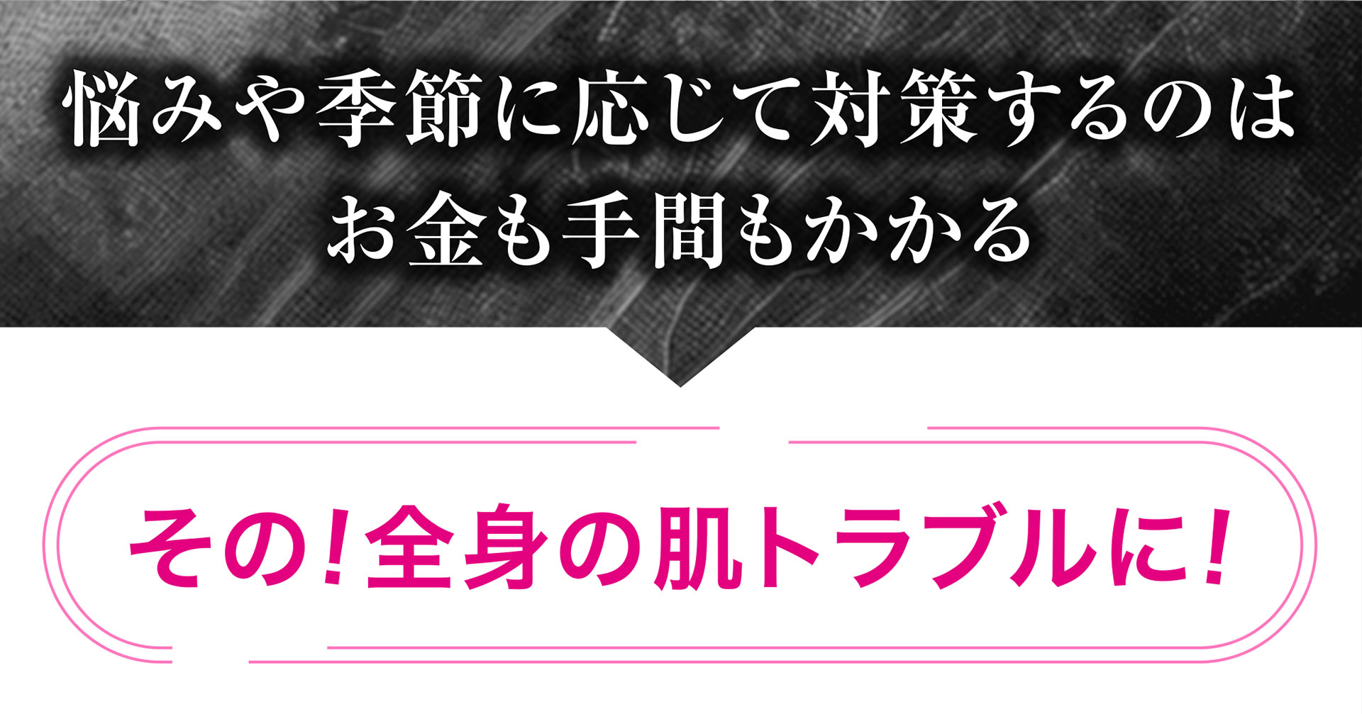 ご悩みや季節に応じて対策するのはお金も手間もかかる